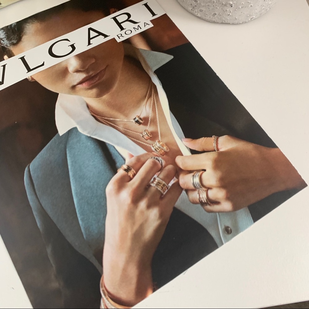 Bvlgari Collage Wall Art Roma Jewelry Fashion Print Luxury Chic Decor - Picture 7 of 12